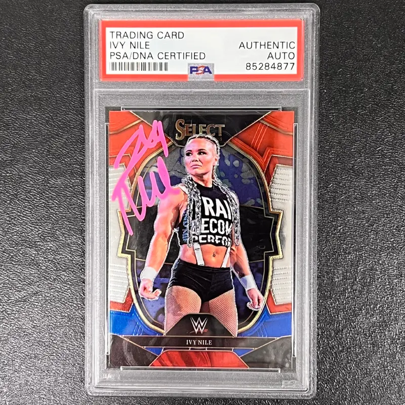 2023 Panini Prizm WWE #5 Ivy Nile Signed Card PSA AUTO Slabbed NXT