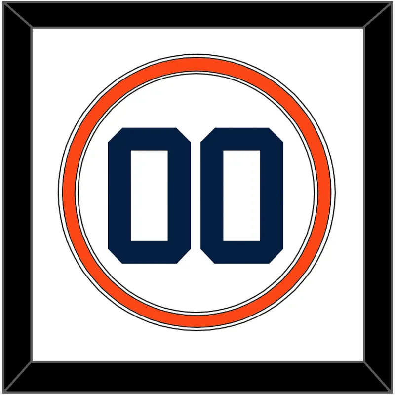 Detroit Number - Home White - Double Mat 2