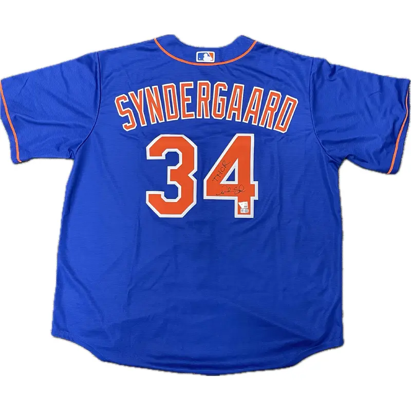 Noah Syndergaard signed Jersey Fanatics New York Mets autographed