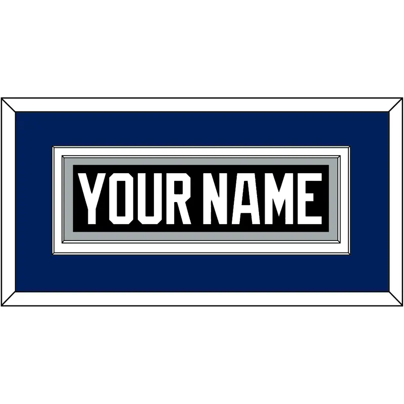 Tampa Bay Nameplate - Road Black (2001-2007) - Double Mat 2