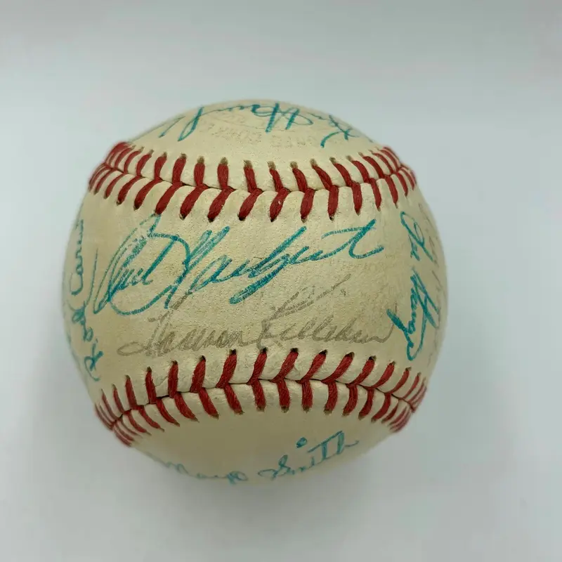 1968 All Star Game Team Signed Baseball Carl Yastrzemski 24 Sigs Beckett COA
