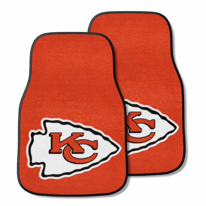 NFL - Kansas City Chiefs 2-pc Carpet Car Mat Set