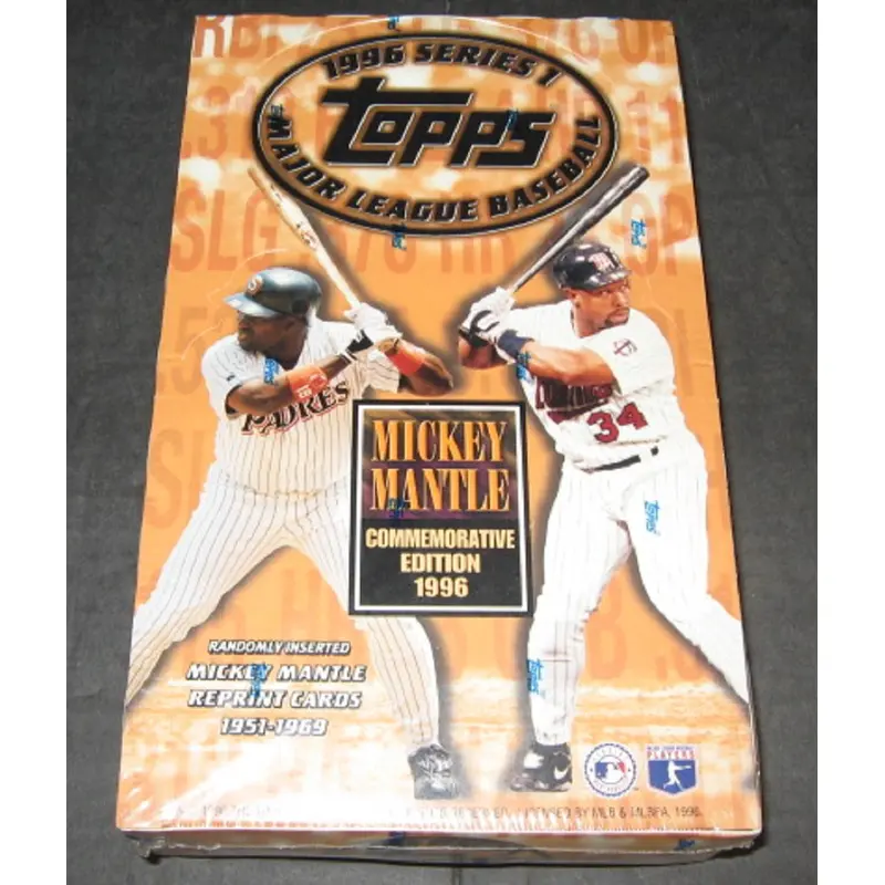 1996 Topps Baseball Series 1 Box (Retail)