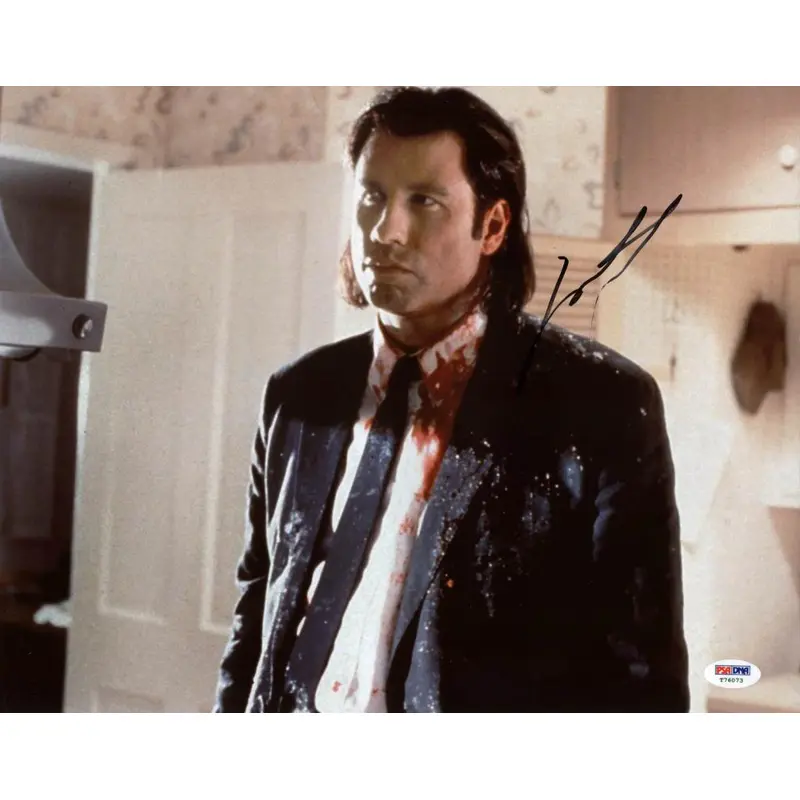 John Travolta Pulp Fiction Signed Authentic 11X14 Photo PSA/DNA #T76073