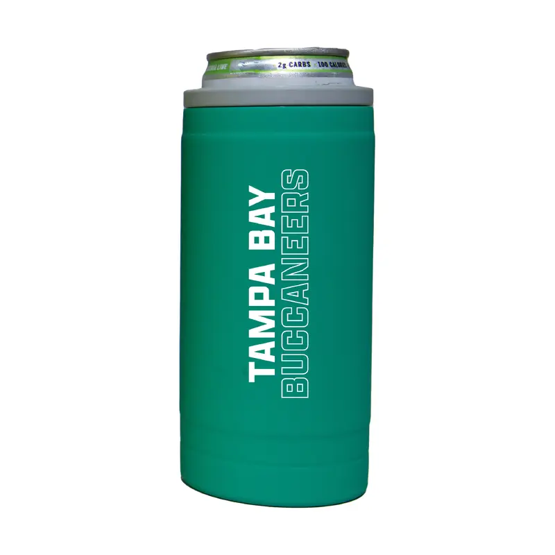 Tampa Bay Buccaneers 12oz Optic Stacked Soft Touch Slim Coolie