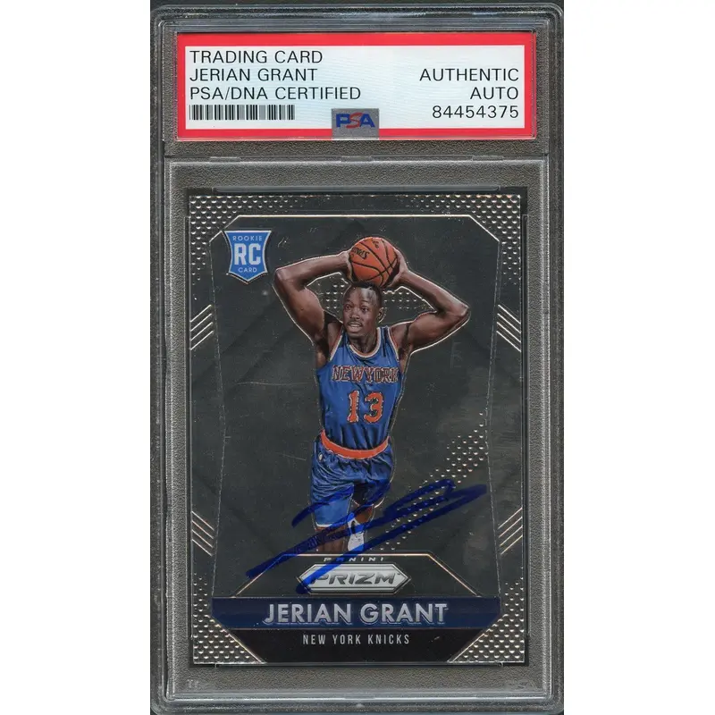 2015-16 Panini Prizm #306 JERIAN GRANT Signed Card AUTO PSA Slabbed RC Rookie