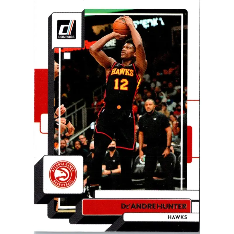 2022 Donruss Holo Laser Red/Gold De'Andre Hunter #64