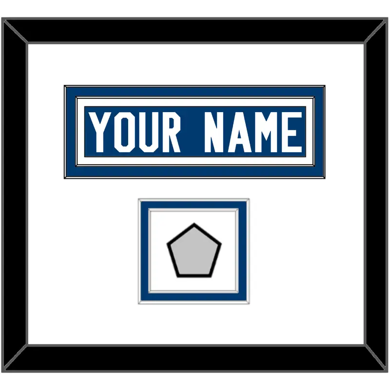 Indianapolis Nameplate & Super Bowl XLI Jersey Patch - Home Blue - Double Mat 1