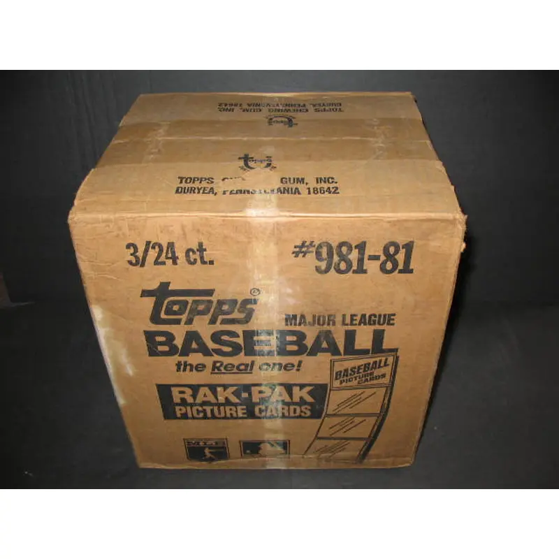 1981 Topps Baseball Rack Pack Case (3 Box) (Authenticate)