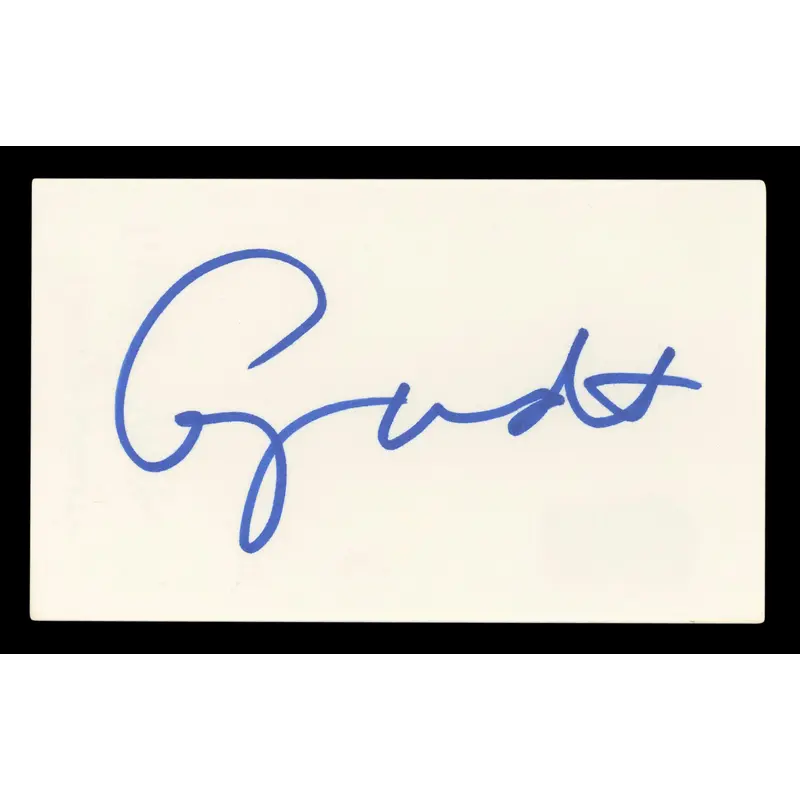 George Wendt Cheers Authentic Signed 3x5 Index Card Autographed BAS #BL96551