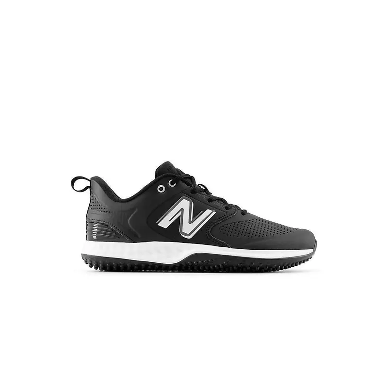 New Balance Men's Fresh Foam 3000 V6 Turf Baseball Shoes - Black with White - T3000SK6