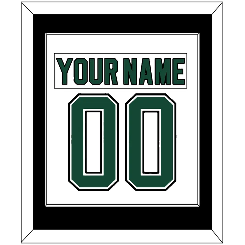 Dallas Nameplate & Number (Back) Combined - Home White (1994-1999) - Single Mat 2