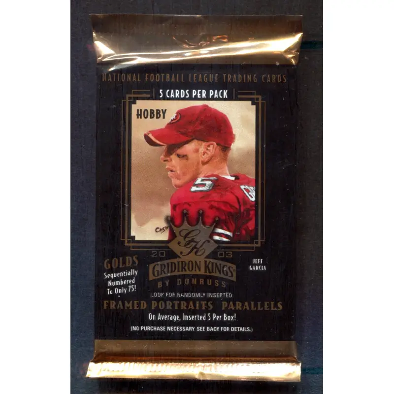 2003 Donruss Gridiron Kings Football Unopened Pack (Hobby) (5)