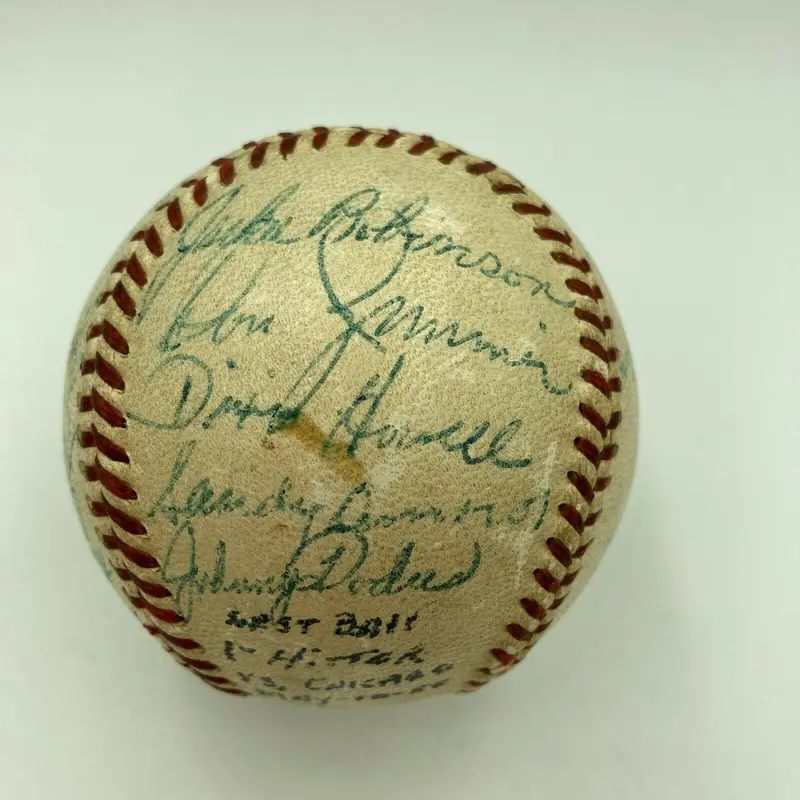 Magnificent 1955 Brooklyn Dodgers Team Signed Baseball Jackie Robinson JSA COA