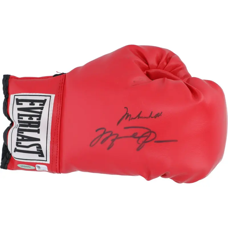 Michael Jordan & Muhammad Ali Signed Everlast Boxing Glove UDA Upper Deck & JSA