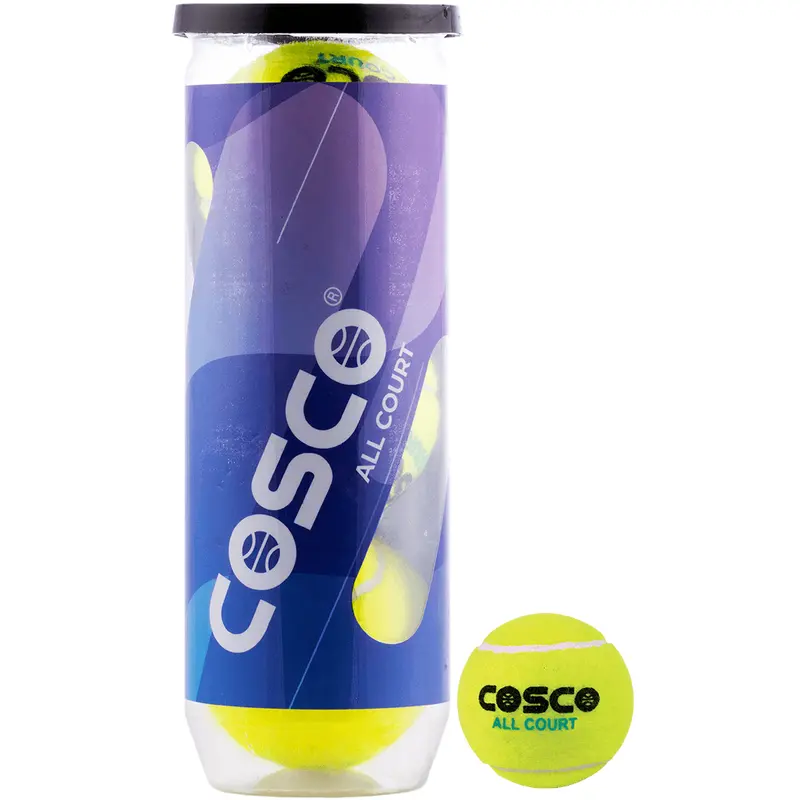 Cosco All Court Tennis Ball, Pack of 3 | KIBI Sports