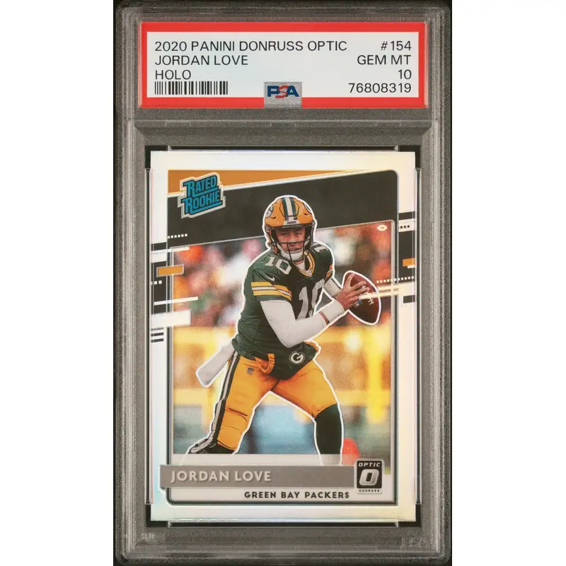 Jordan Love 2020 Donruss Optic Rookie #154 PSA 10 Gem Mint 8319