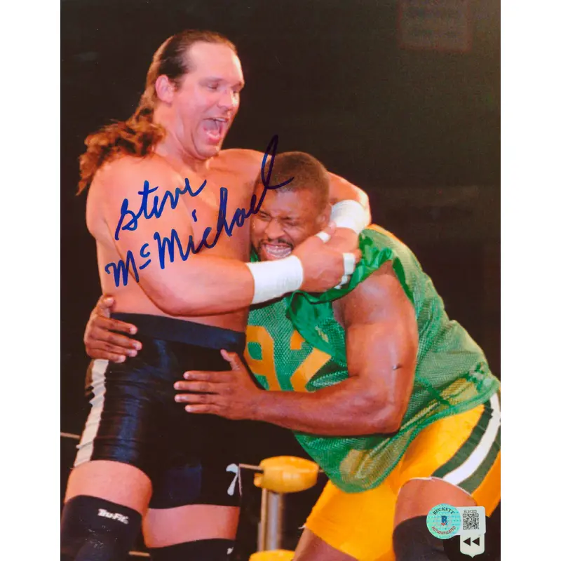 Steve McMichael WCW Authentic Signed 8x10 Photo Autographed BAS #BL91203