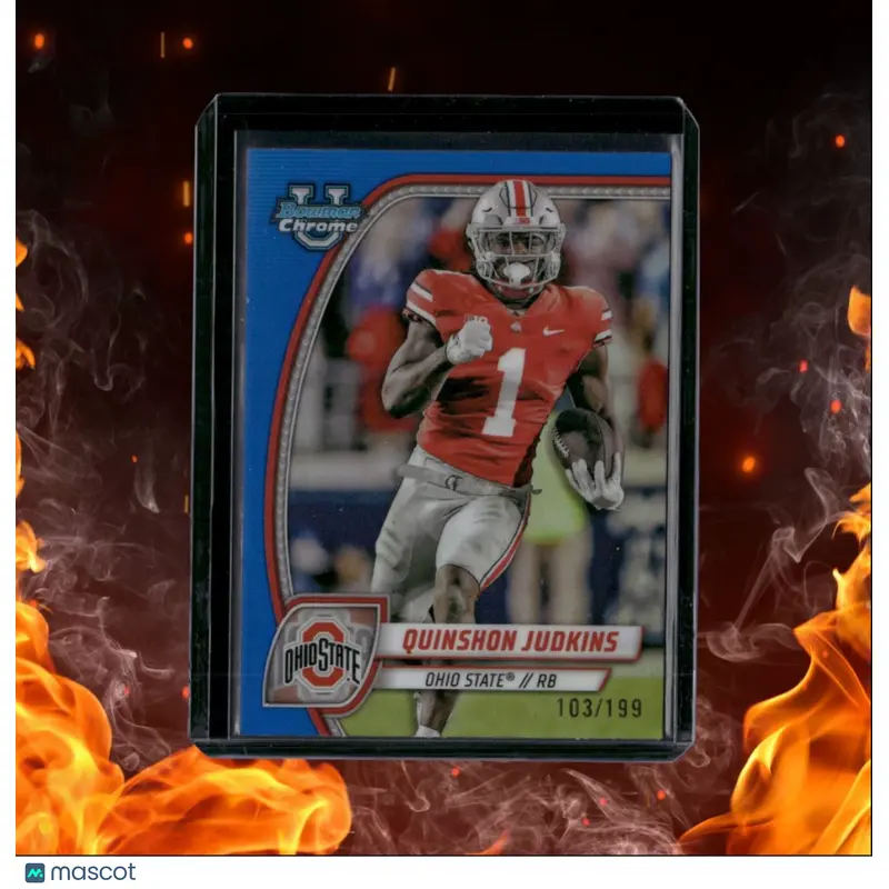 2024 Bowman University Chrome Quinshon Judkins Blue Refractor 103/199 #145