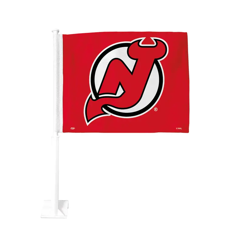 NHL New Jersey Devils Double-Sided 11x15 Car Flag