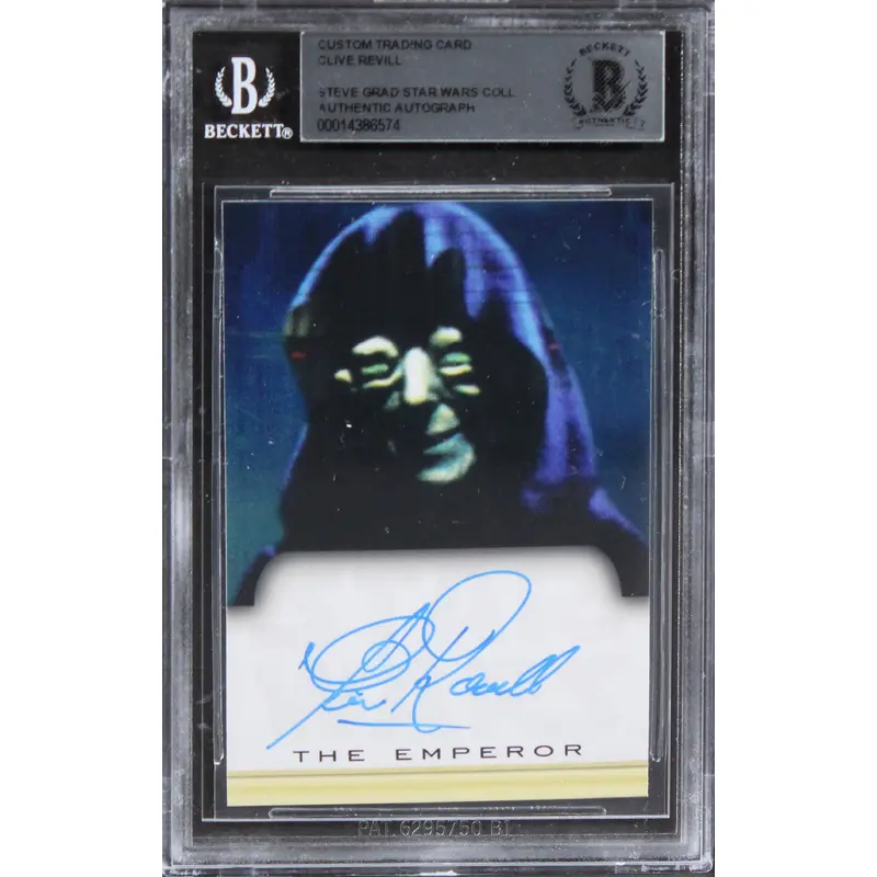 Clive Revill Star Wars Authentic Signed Custom Trading Card BAS Slabbed 1