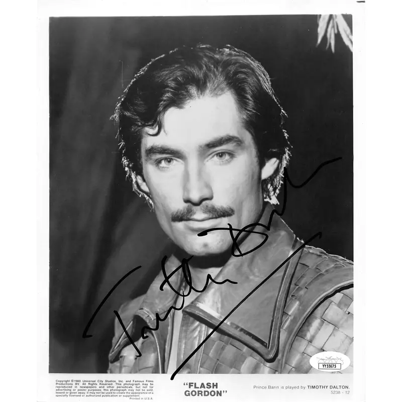 Timothy Dalton Flash Gordon Authentic Signed 8x10 Promotional Photo JSA #YY55675