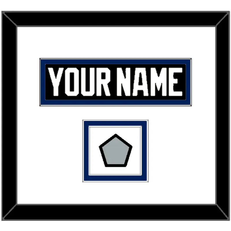 Tampa Bay Nameplate & Jersey Logo Patch - Road Black (2001-2007) - Double Mat 1