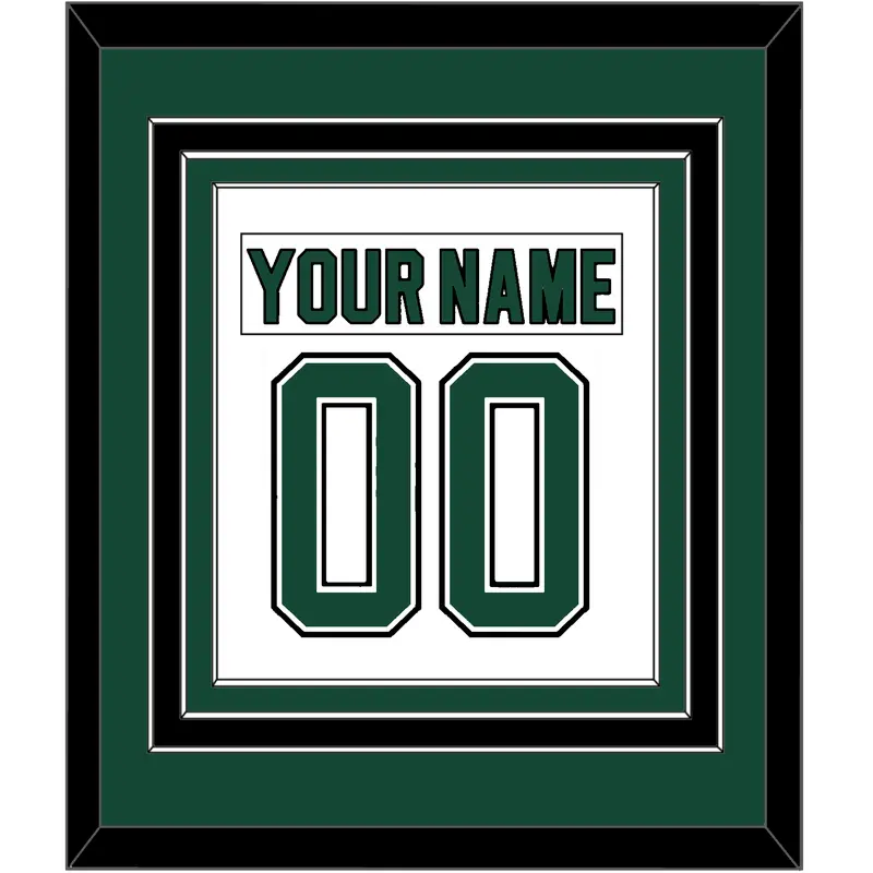 Dallas Nameplate & Number (Back) Combined - Home White (1994-1999) - Triple Mat 2
