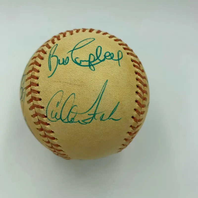 1977 All Star Game Team Signed American League Baseball Carlton Fisk Rod Carew