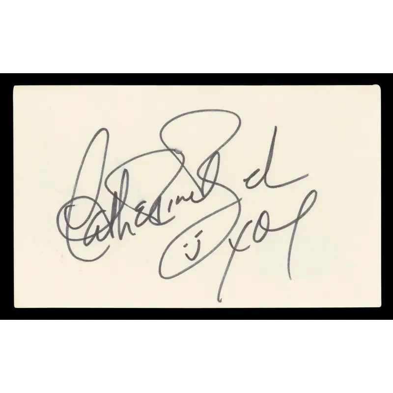 Catherine Bach The Dukes Of Hazzard "XO" Signed 3x5 Index Card BAS #BL96767