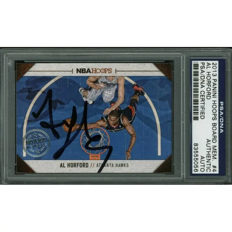 Hawks Al Horford Authentic Signed Card 2013 Panini Board Members #4 PSA Slabbed