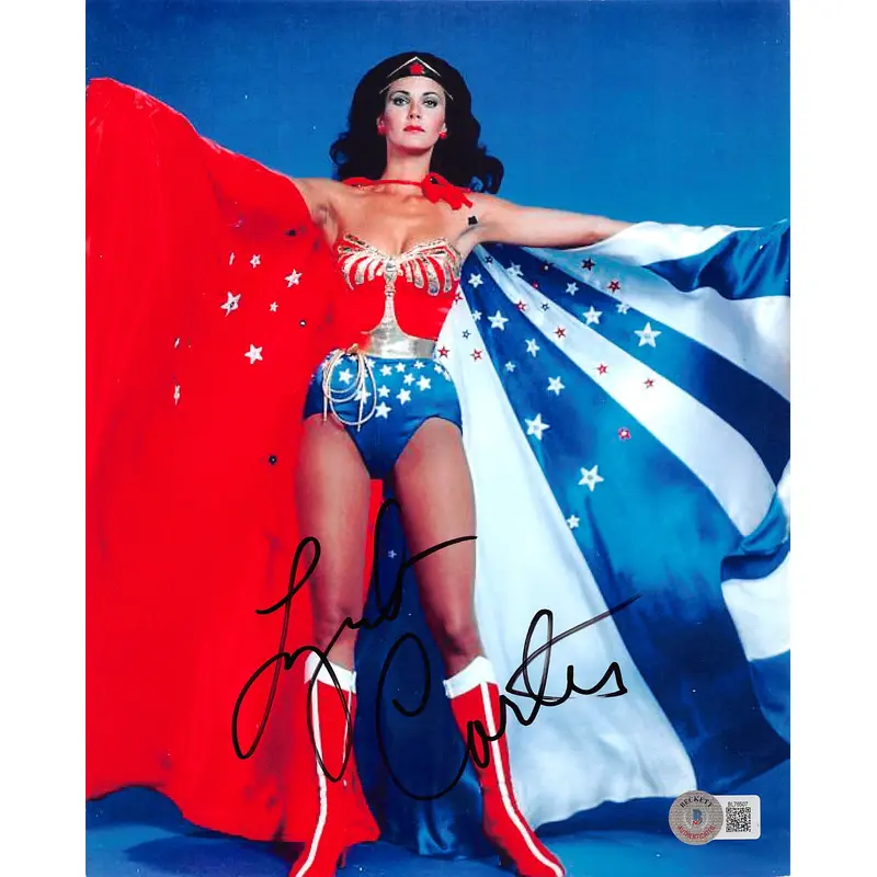 Lynda Carter Wonder Woman Authentic Signed 8x10 Photo Autographed BAS #BL76507