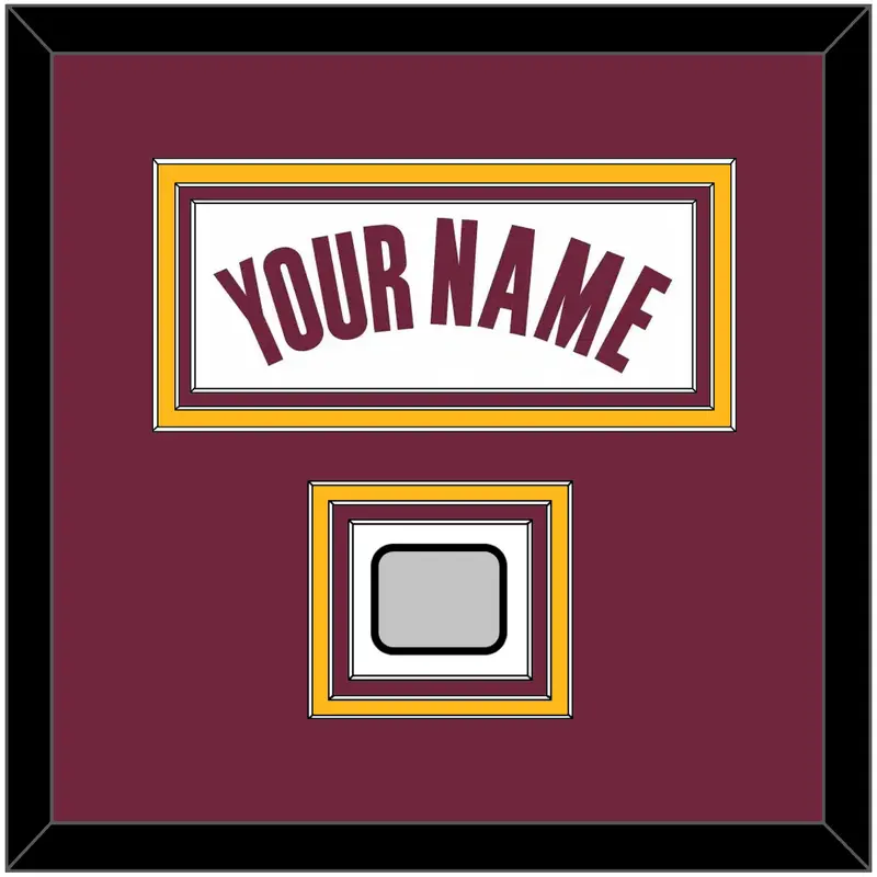 Cleveland Name & Champions Patch - Home White (2010-2017) - Triple Mat 2