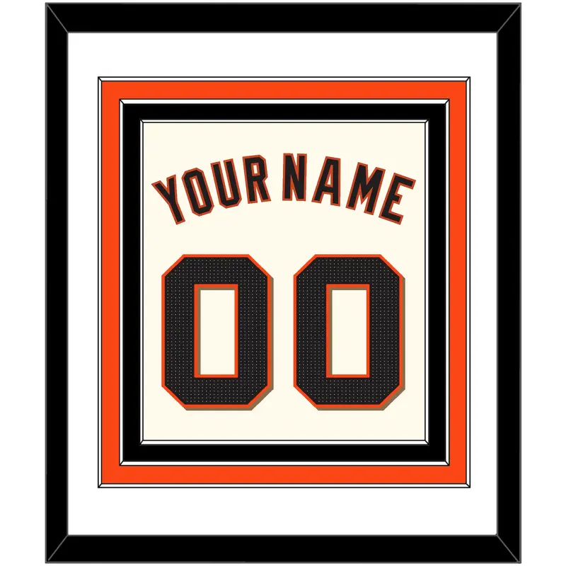 San Francisco Name & Number - Home Cream - Triple Mat 1