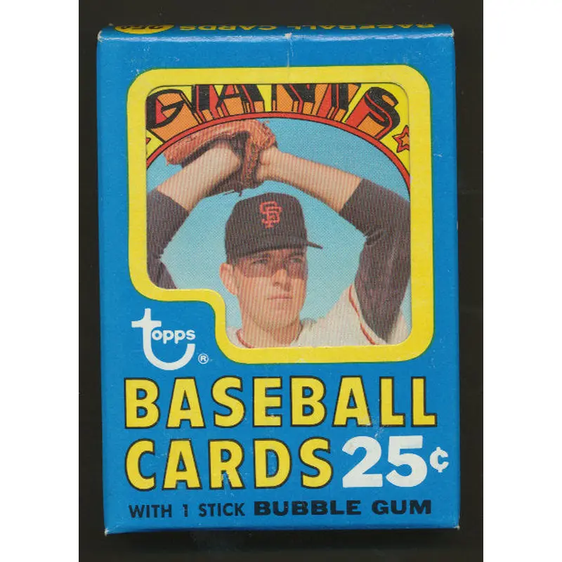 1972 Topps Baseball Unopened 1st Series Cello Pack
