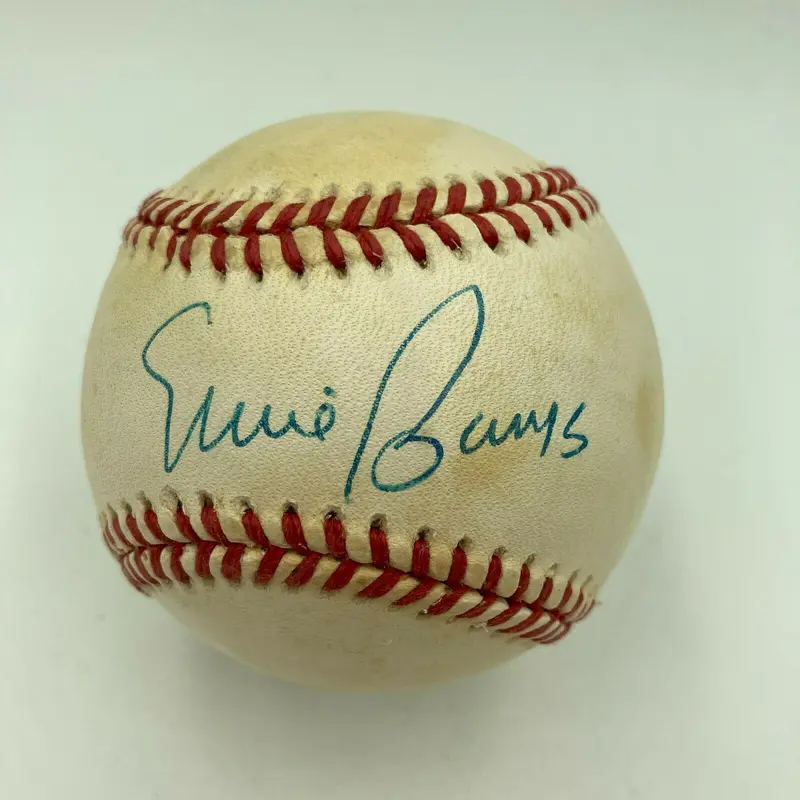 Ernie Banks Signed Autographed Official National League Baseball JSA COA