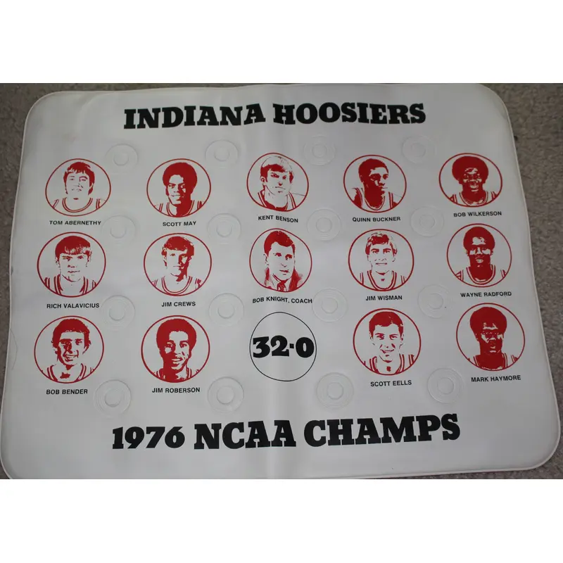 1976 Indiana University Basketball NCAA Champs Seat Cushion, Unused.