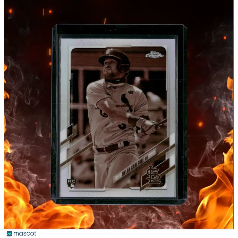2021 Topps Chrome Dylan Carlson Sepia Refractor Rookie #140