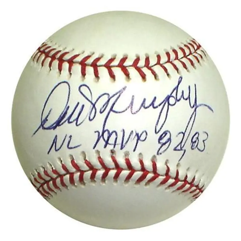 Dale Murphy Autographed MLB Baseball w/ "NL MVP 82, 83" - JSA