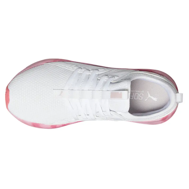 PUMA WOMENS SHOE WHITE SOFTRIDE SOPHIA RED MARBLE 377209 01