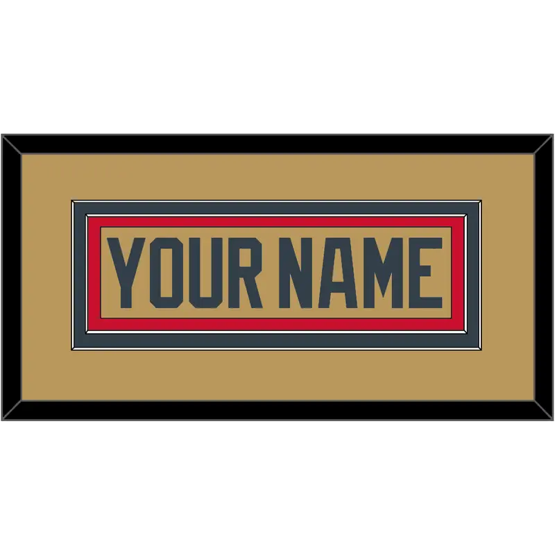 Vegas Nameplate - Alternate Gold - Double Mat 2