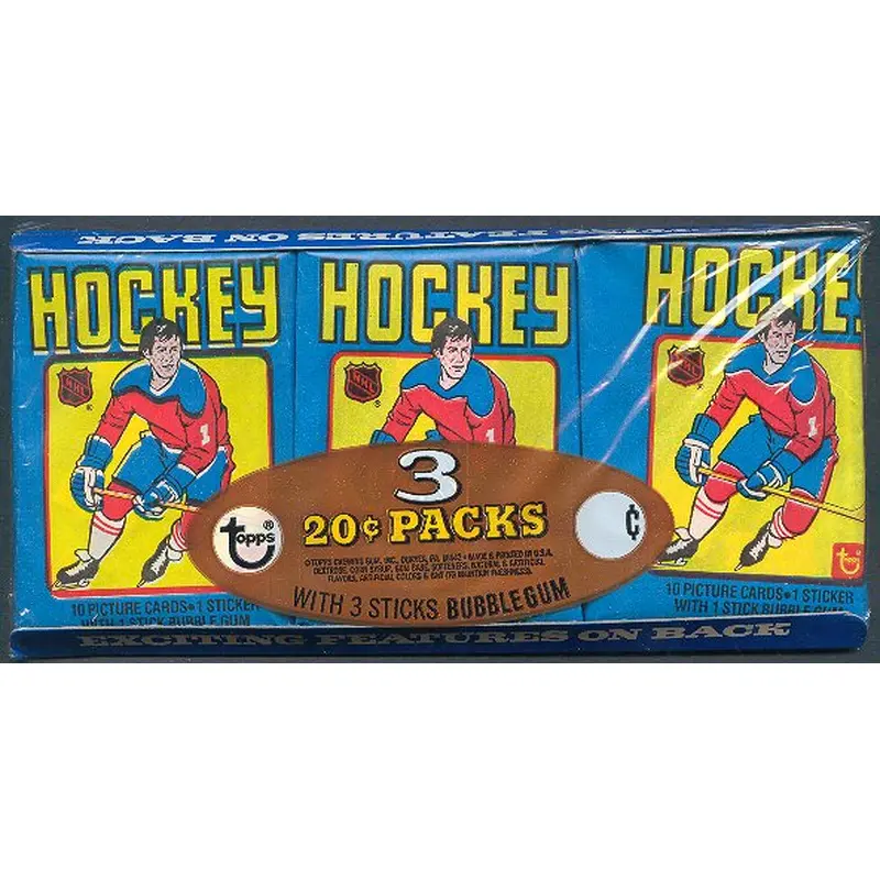 1979/80 Topps Hockey Unopened Wax Pack Tray
