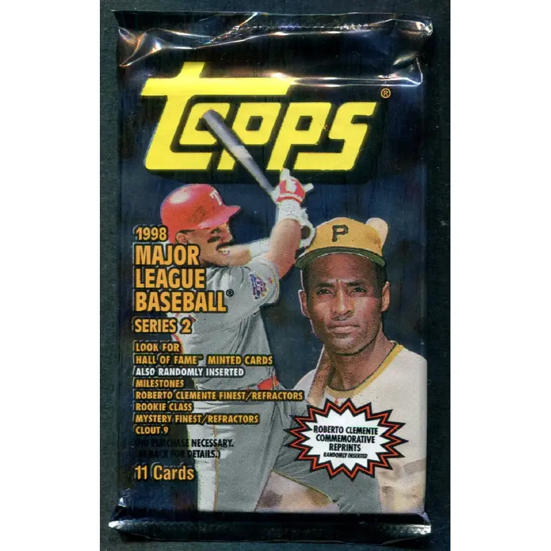 1998 Topps Baseball Unopened Series 2 Pack (11)