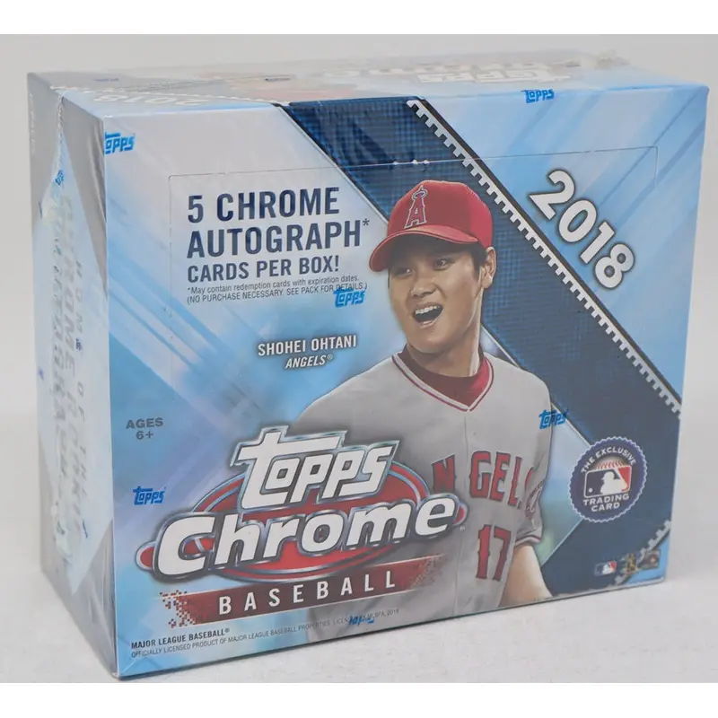 2018 Topps Chrome Baseball Jumbo Box (HTA) (12/13)