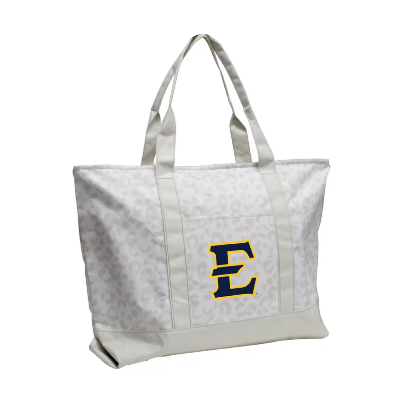 East TN State Leopard Pattern Tote