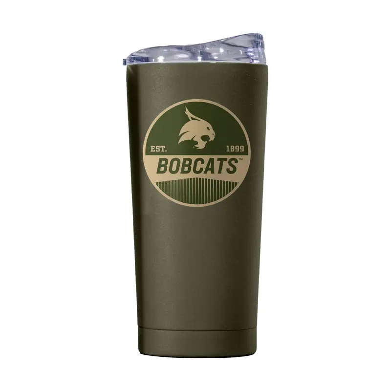 Texas State 20oz Olive Badge Powder Coat Tumbler
