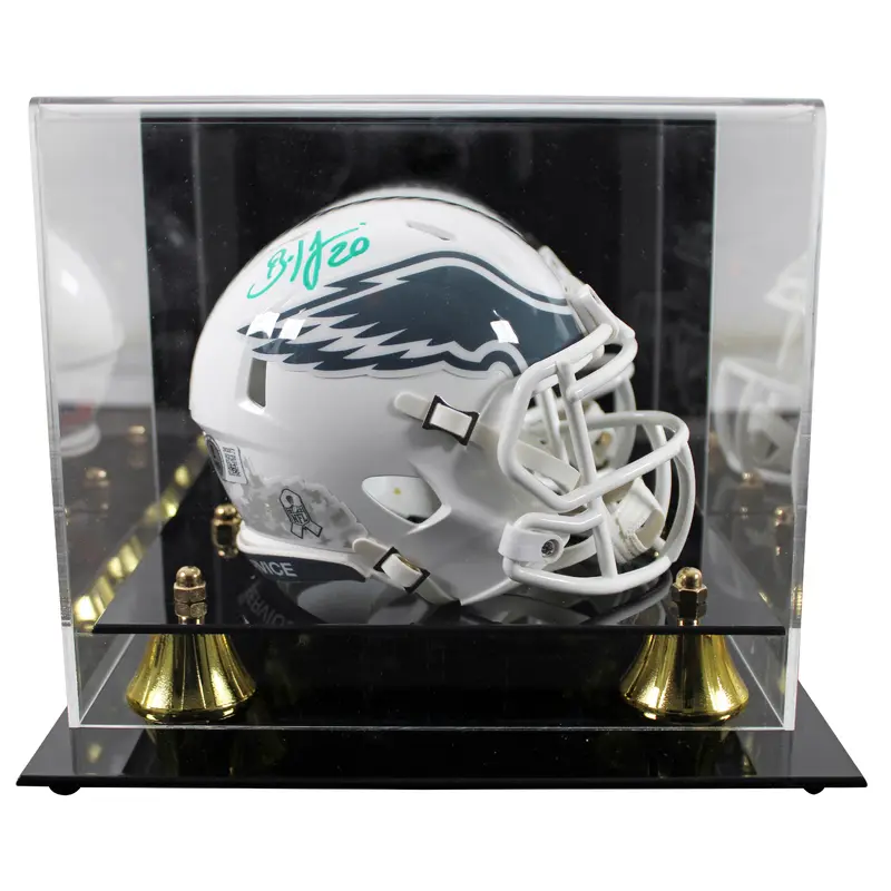 Eagles Brian Dawkins Signed STS III Speed Mini Helmet W/ Case BAS Witnessed