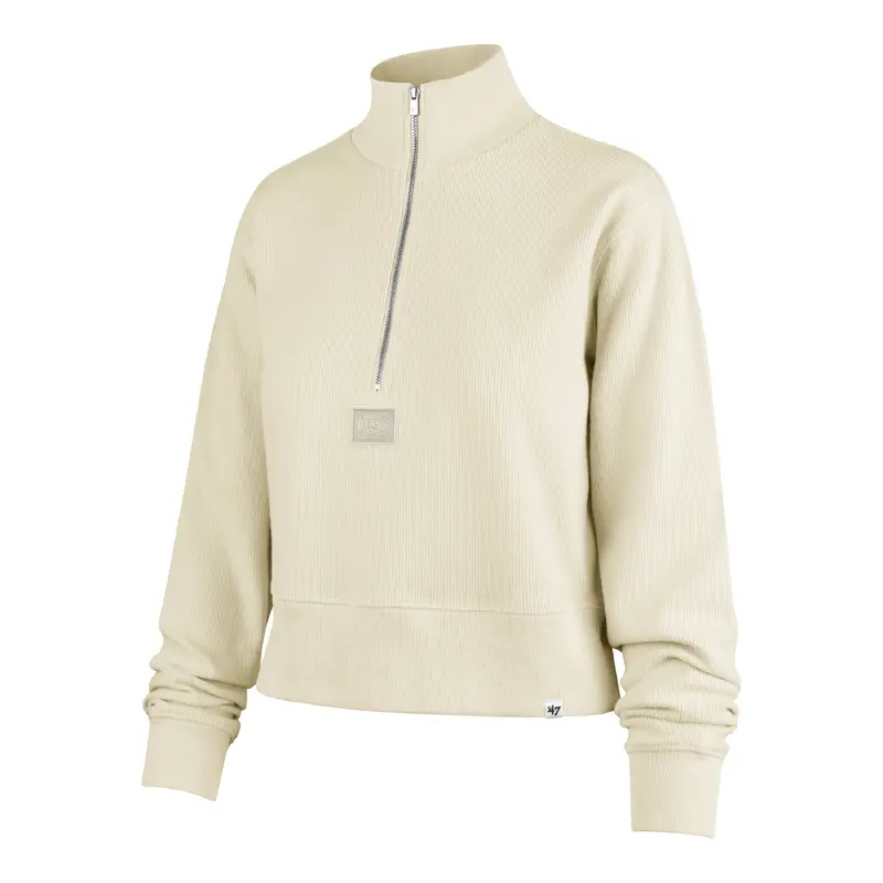 KANSAS CITY CHIEFS TRANQUILITY RIB '47 HALF ZIP WOMENS