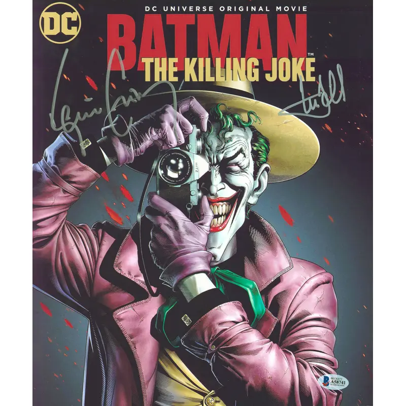 Mark Hamill & Kevin Conroy Batman the Killing Joke Signed 11x13 Photo BAS LOA