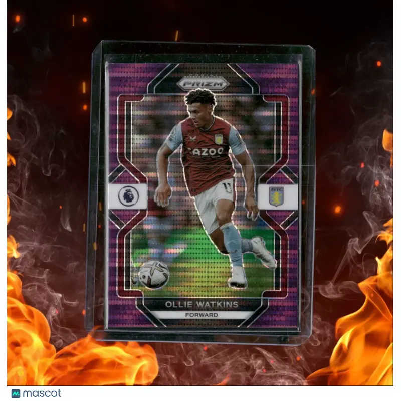 2022 Panini Prizm Premier League Ollie Watkins Purple Pulsar Prizm #273